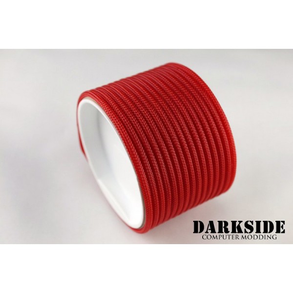 Darkside 4mm (5/32") High Density Cable Sleeving - Red UV (DS-HD4-RED)