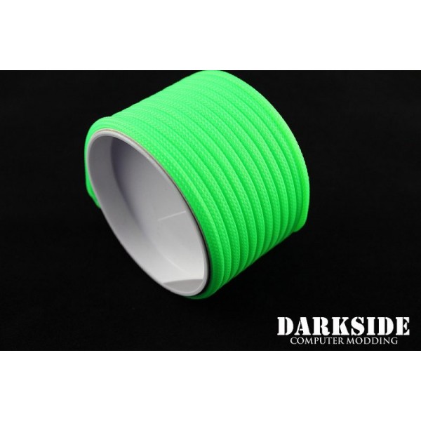 Darkside 4mm (5/32") High Density Cable Sleeving - Green UV (DS-HD4-GRN)
