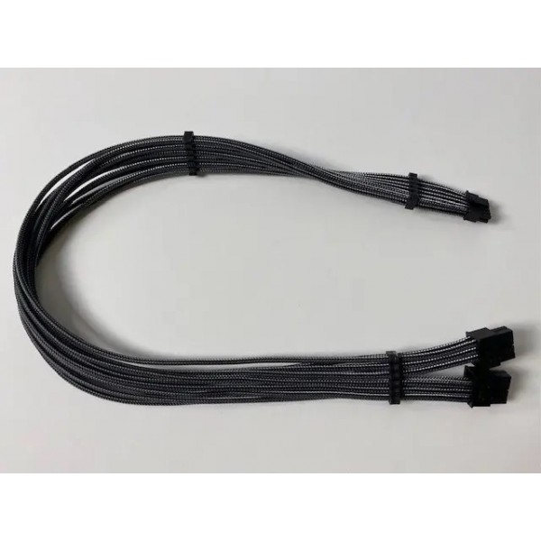 Darkside 60cm PCI-e 5.0 12VHPWR 2-way 8-pin Seasonic Prime & Focus Cable for GPU RTX4090 RTX4080 Series – Graphite Metallic (DS-1207)