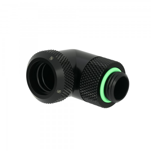 Barrow G1/4" 90 Degree Rotary Multi-Link Adapter - 14mm OD Rigid Tube - Black (TWT90KND-K14)