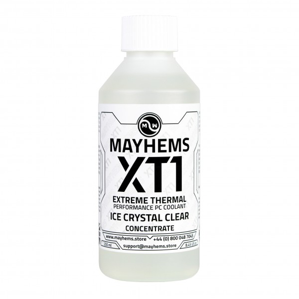 Mayhems - PC Coolant - XT1 Concentrate - Thermal Performance Series | 250 ml - Ice Crystal Clear (MXTC250MLCL)