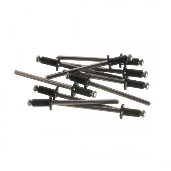 ModMyMods 1/8" (3mm) Domed Aluminum Rivets - Black - 10 Pack (MOD-0191)