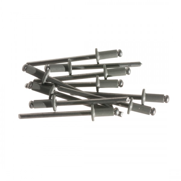 ModMyMods 1/8" (3mm) Domed Aluminum Rivets - Gray - 10 Pack (MOD-0193)