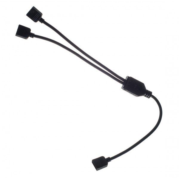 ModMyMods 4-Pin Female RGB LED Strip 2-Way Splitter Cable - Black (MOD-0202)