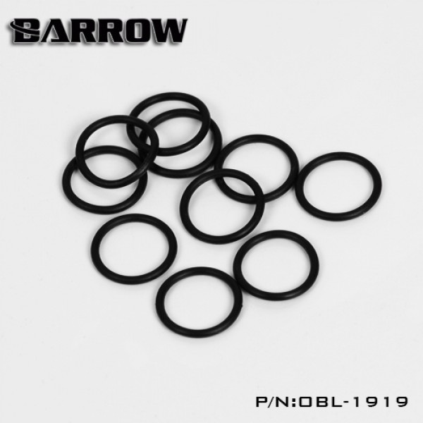 Barrow Replacement O-ring Set for Acrylic/Hard Tube - 10pcs - Black (OBL-1919)