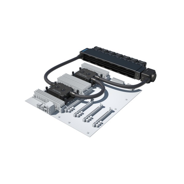 Alphacool ES 1U - 7 x 40 / 2x XPX Pro 1U / Eisstation 40 DC-LT 3600rpm (11862)
