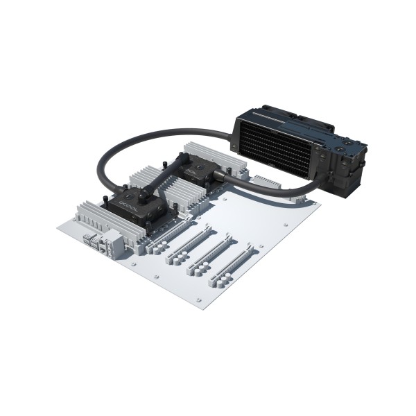 Alphacool ES Pro 2U - 2 x 80 / 2x XPX Pro 1U / Reservoir 2U - DDC310 (11886)