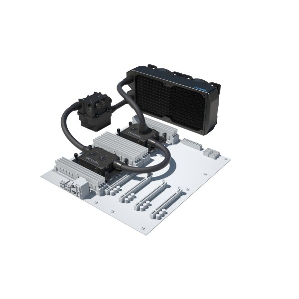 Alphacool ES Pro 3U - 2 x 120 XT / 2x XPX Pro 1U / Reservoir 2U - DDC310 (11895)