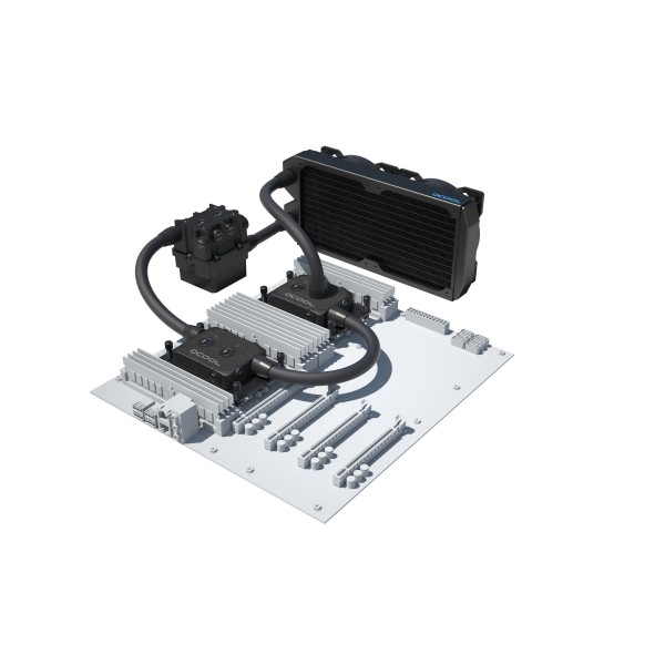 Alphacool ES Pro 4U - 2 x 120 ST / 2x XPX Pro 1U / Reservoir 2U - DDC310 (11921)