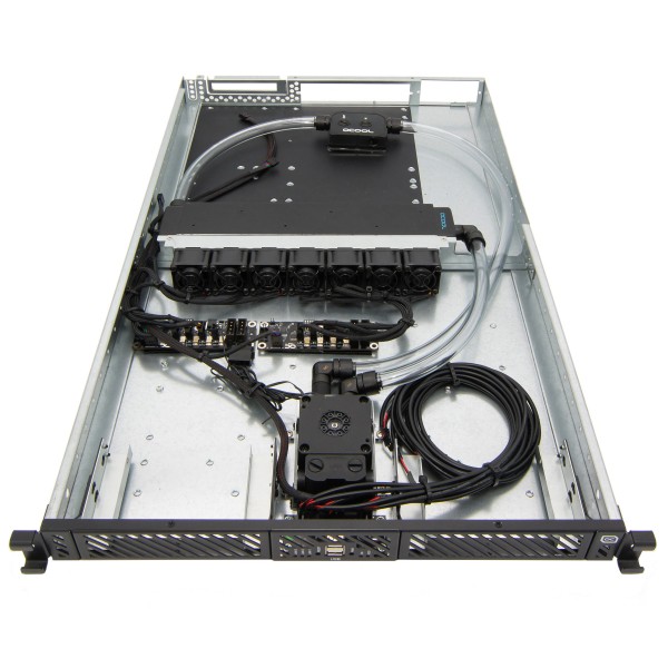 Alphacool ES Pro 1U Pre-Installed Water-Cooling Server Case