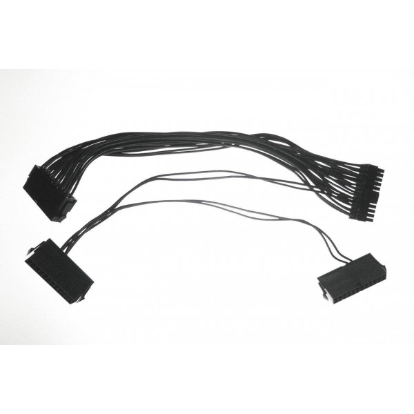 ModMyMods 24-Pin Triple Power Supply Adapter Cable - 30cm - Black (MOD-0211)