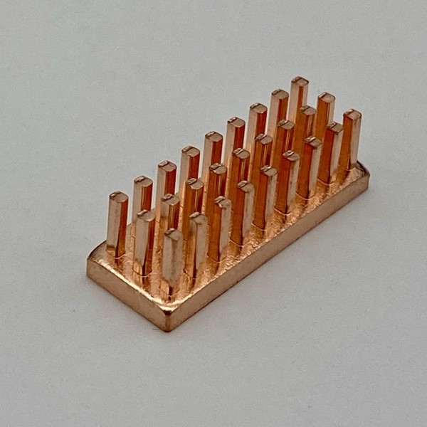ModMyMods Cold Forged Copper Heatsink - 22mm x 8mm x 7mm - Single