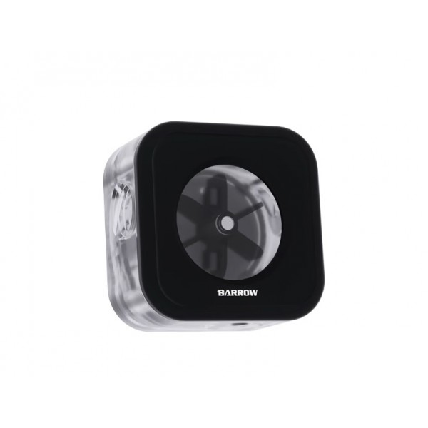 Barrow G1/4" RGB Flow Meter V2 - Clear/Black (SLFV2-RGB)