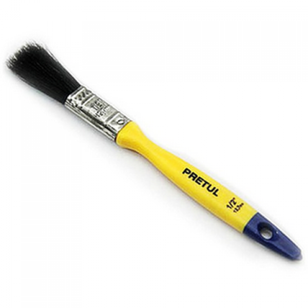 Pretul High Quality 1/2" Brush - 100% Natural Black Bristles (Pretul05)