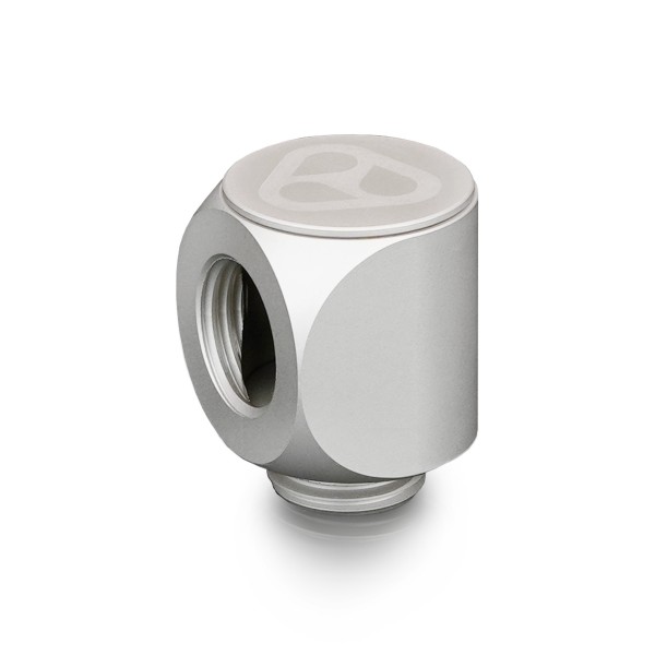 Thermal Grizzly DeltaMate Rotary Fitting - 90° - Matte Nickel (TG-DM-FIT-0203)