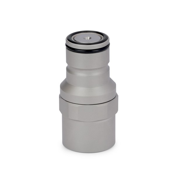 Thermal Grizzly DeltaMate Quick Disconnect Fitting | Male Coupling - Female Thread - Matte Nickel (TG-DM-QDC-0220)