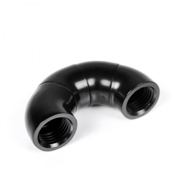 Barrow G1/4" 180 Degree Female to Female Triple Rotary Snake Adaptor - Black (TSWT1803-V1)
