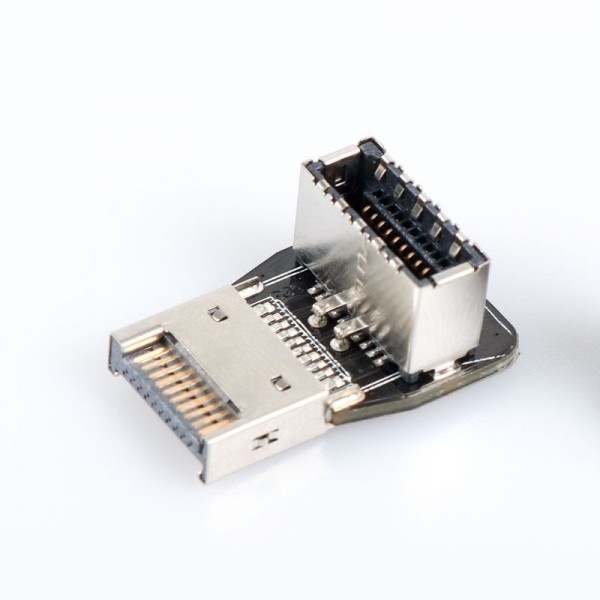 ModMyMods USB 3.2 Front Panel Internal Connector Type E 90 Degree Angled Adapter - TYPE A (CO339)