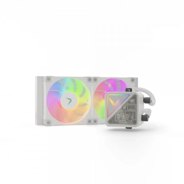 Valkyrie V240 Lite ARGB All-in-One CPU Liquid Cooler - White (VK-AIOVL240W)