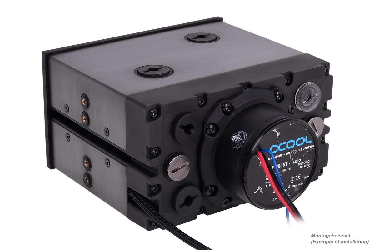 Alphacool Eisfach - Single Laing D5 - Dual 5,25 Bay Station