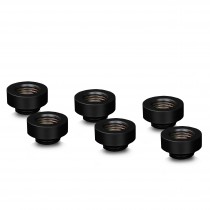 Thermal Grizzly DeltaMate 7mm Male to Female Extender Fitting - MF7 - Black - 6 Pack (TG-DM-FIT-6005)