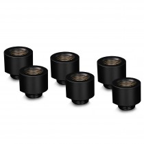 Thermal Grizzly DeltaMate 14mm Male to Female Extender Fitting - MF14 - Black - 6 Pack (TG-DM-FIT-6007)