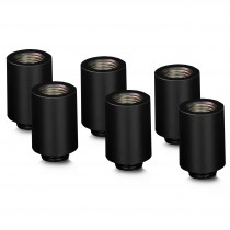 Thermal Grizzly DeltaMate 28mm Male to Female Extender Fitting - MF28 - Black - 6 Pack (TG-DM-FIT-6008)