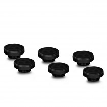 Thermal Grizzly DeltaMate G1/4" Plug Fitting - Black - 6 Pack (TG-DM-FIT-6009)