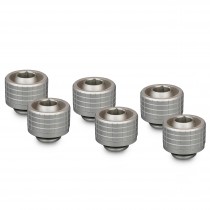 Thermal Grizzly DeltaMate 16/10mm SoftTube Compression Fitting - ST16 - Matt Nickel - 6 Pack (TG-DM-FIT-6201)