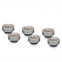 Thermal Grizzly DeltaMate 7mm Male to Female Extender Fitting - MF7 - Matt Nickel - 6 Pack (TG-DM-FIT-6205)