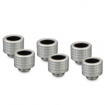 Thermal Grizzly DeltaMate 14mm HardTube Compression Fitting - HT14 - Matt Nickel - 6 Pack (TG-DM-FIT-6214)