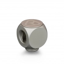 Thermal Grizzly DeltaMate Rotary Fitting - T - Matt Nickel (TG-DM-FIT-0204)