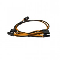 EVGA Individually Sleeved Power Supply Cable Set for 550W/650W - SUPERNOVA G2/G3/P2/T2 - Black / Orange (100-G2-06KO-B9)