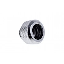 Alphacool Eiszapfen 13mm G1/4" HardTube Knurled Compression Fitting - Chrome (17263)