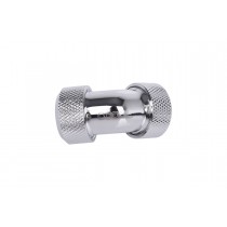 Alphacool Eiszapfen 13mm HardTube Compression Fitting 45° L-connector - Knurled - Chrome (17402)