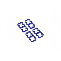 Alphacool Eiskamm Aluminum X8 - 4mm Blue - 4 pcs (24789)