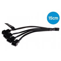 Alphacool Y-Splitter 3-Pin to 4x 3-Pin Cable - 15cm (18694)