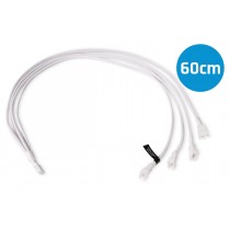 Alphacool Y-Splitter 4-Pin to 4x 4-Pin PWM Cable - 60cm - White (18730)