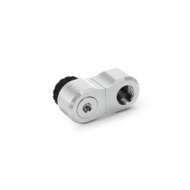 Alphacool Apex Grip 27mm 360° G1/4 Male to Female Rotary Offset Fitting - Chrome (14894)