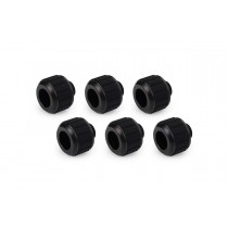 Alphacool Apex Grip 13mm G1/4 HardTube Fitting - Black - 6 Pack (14926)