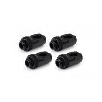 Alphacool Apex Grip 90° G1/4 Rotary Adapter Fitting - Black - 4 Pack (14932)