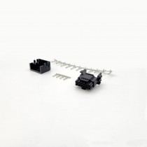 ModMyMods ATX 3.1 PCIe Gen 5 H++ 12V-2X6 MicroFit 3.0 16-Pin Angled Connector Set Black - Pins Included (TD422-A)