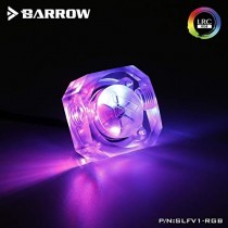 Barrow LRC 2.0 G1/4" RGB Flow Meter - Clear/Black (SLFV1-RGB)