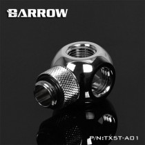 Barrow G1/4" Thread Rotary 5-Way Block Splitter Fitting - Silver (TX5T-A01-Silver)