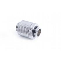 Alphacool ES D-Plug 20mm G1/4 Male to Male Resizable Fitting - Chrome (17585)
