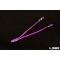 Darkside 3-Pin Dual Fan Power Y-Cable Splitter - Purple (DS-0913)
