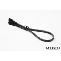 Darkside 3-Pin 30cm (12") M/F Fan Sleeved Cable - Graphite Metallic (DS-0241)