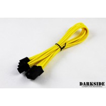 Darkside 4+4 EPS 12" (30cm) HSL Single Braid Extension Cable - Yellow II UV (DS-0435)