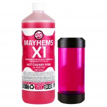 Mayhems - PC Coolant - X1 Premix - Eco Friendly Series - UV Fluorescent | 1 Liter - Hot Cherry Pink (MX1UVP1LTR)
