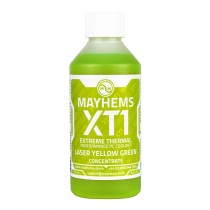 Mayhems - PC Coolant - XT1 Concentrate - Thermal Performance Series - UV Fluorescent | 250 ml - Laser Yellow Green (MXTC250MLYG)